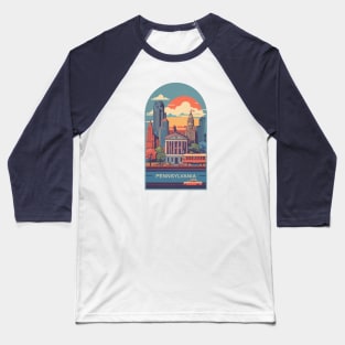 Pennsylvania Vintage Design Baseball T-Shirt